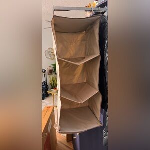 Michael Graves Beige Hanging Closet Organizer